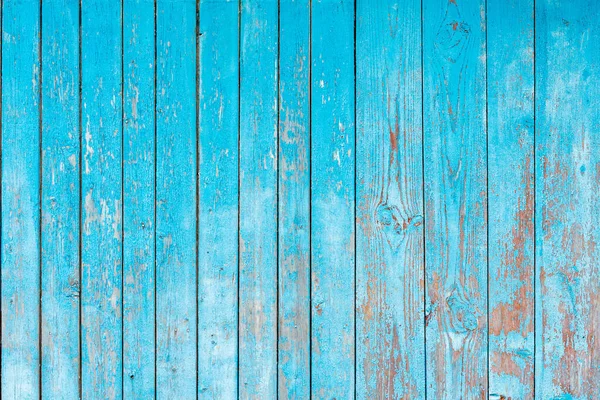 old shabby blue wooden fence. blue background