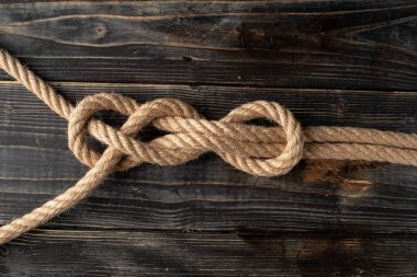 Sheet Bend Double. Rope node.