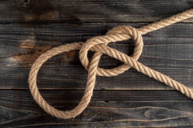 Lariat Loop Knot. Rope node.