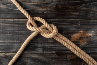 Bowline Knot. Rope node 