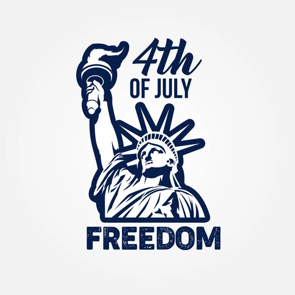 Juillet Journée Indépendance Illustrateur — Image vectorielle
