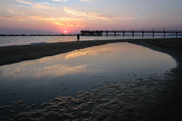 Προβλήτα Sirena Στο Francavilla Mare Abruzzo Ιταλία — Φωτογραφία Αρχείου