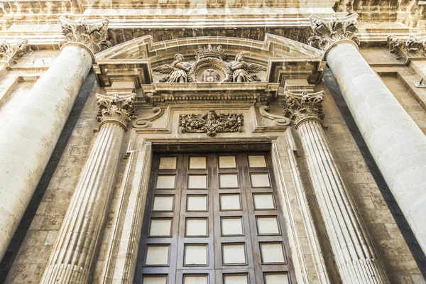 Facade Palace Piazza Duomo Old Town Historic City Siracusa Sicily — Stock Photo, Image