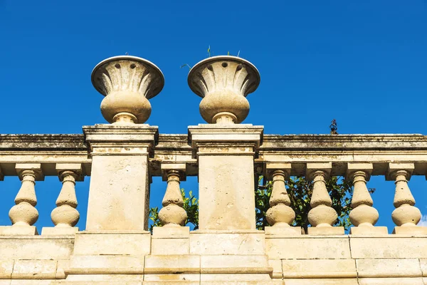 Klassisches Steingeländer Einer Terrasse Eines Palastes Auf Der Piazza Duomo — Stockfoto