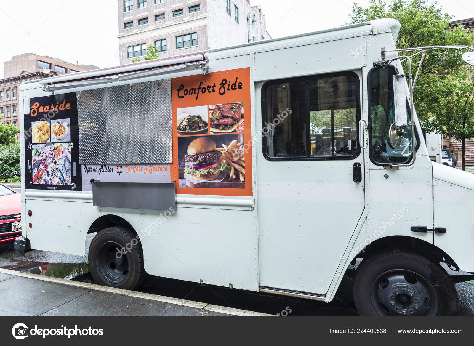 New York City Usa July 2018 Food Truck Hot Dog Stock