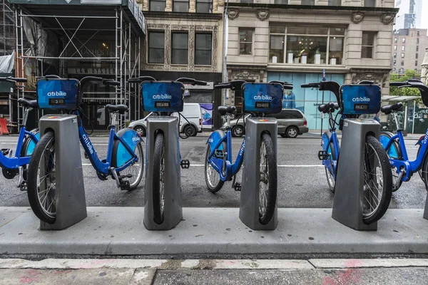 New York City Amerika Birleşik Devletleri Temmuz 2018 Kiralık Bisikletler — Stok fotoğraf