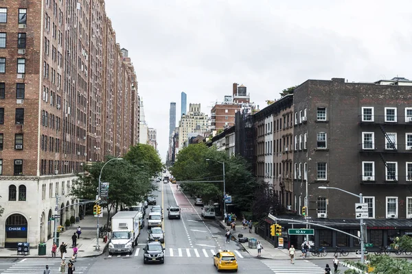 New York États Unis Juillet 2018 Vue Aérienne Circulation Des — Photo