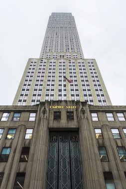 New York City, Amerika Birleşik Devletleri - 25 Temmuz 2018: Empire State Binası, Art Deco gökdelen Midtown Manhattan New York City, Amerika Birleşik Devletleri, cephe