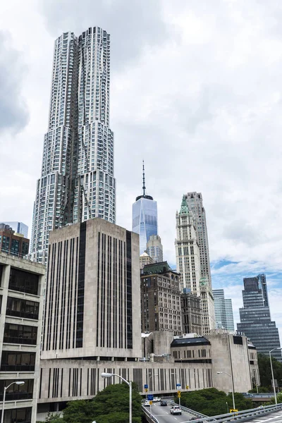 Spruce Street Conocida Como Beekman Tower New York Por Gehry — Foto de Stock