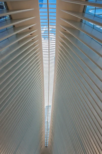 Nova York Eua Julho 2018 Interior Estação World Trade Center — Fotografia de Stock