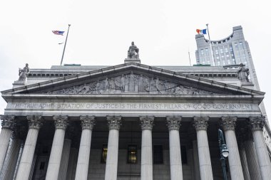 New York Eyalet Yüksek Mahkemesi Binası Manhattan New York City, Amerika Birleşik Devletleri içinde cephe