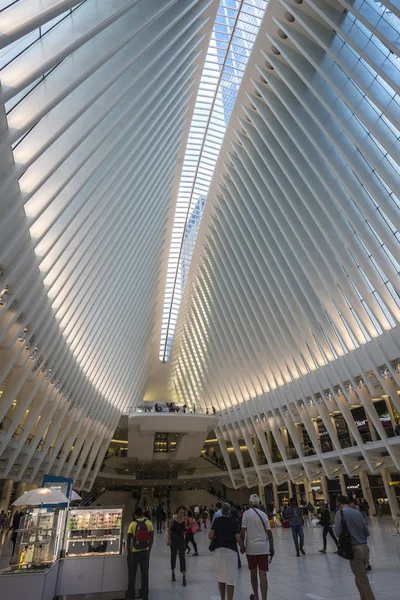 Ciudad Nueva York Julio 2018 Interior Estación World Trade Center — Foto de Stock