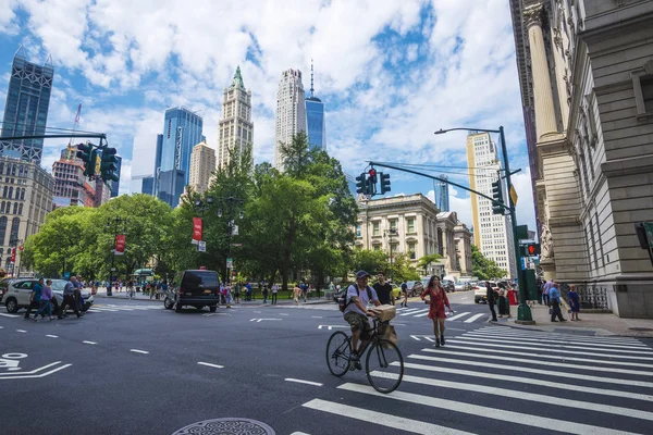 New York City Verenigde Staten Juli 2018 Wolkenkrabbers Centre Street — Stockfoto
