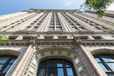 Manhattan New York City, Amerika Birleşik Devletleri içinde klasik bir gökdelenin cephe