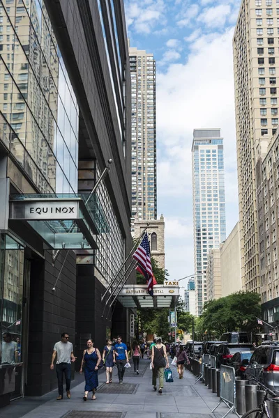 Straat in Manhattan, New York City, Verenigde Staten — Stockfoto