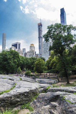 İnsanlar Central Park, New York City, Amerika Birleşik Devletleri