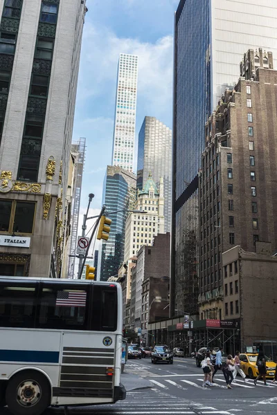 Wolkenkratzer in Manhattan in New York City, USA — Stockfoto