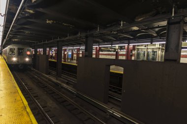 New York City, ABD Metro İstasyonu Tren arabası