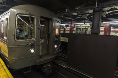 New York City, ABD Metro İstasyonu Tren arabası