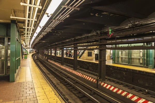 미국 뉴욕 시의 지하철 역 — 스톡 사진