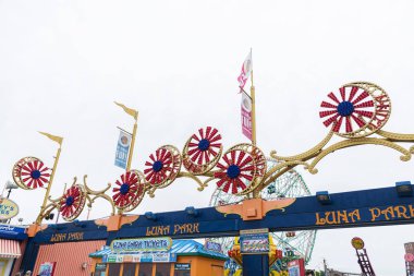 Coney Island Beach Luna Park Eğlence Parkı, New York City, U