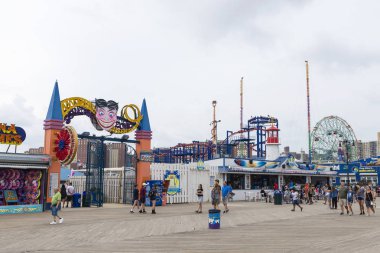 Coney Island Beach Luna Park Eğlence Parkı, New York City, U
