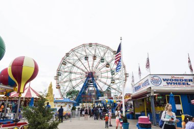 Coney Island Beach Luna Park Eğlence Parkı, New York City, U