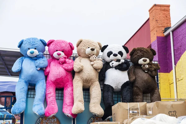 Teddy im luna park amusepark in coney island beach, new yor — Stockfoto