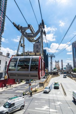 Roosevelt Island tramway-New York City, ABD