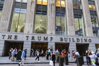 Manhattan'daki Trump Binası, New York City, ABD
