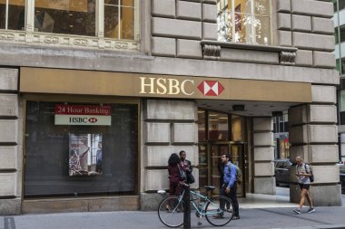 New York, ABD Hsbc banka şubesi