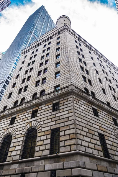 Федеральний резервний банк Нью-Йорка в Нью-Йорку, США — стокове фото