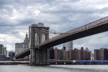 Manhattan'daki Brooklyn Köprüsü, New York City, Abd