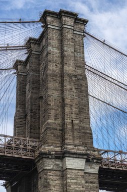 Manhattan'daki Brooklyn Köprüsü, New York City, Abd