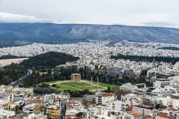 Overzicht van Athene, Griekenland — Stockfoto