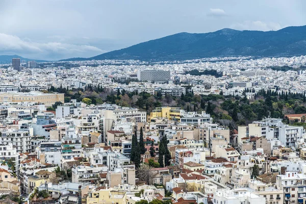 Overzicht van Athene, Griekenland — Stockfoto