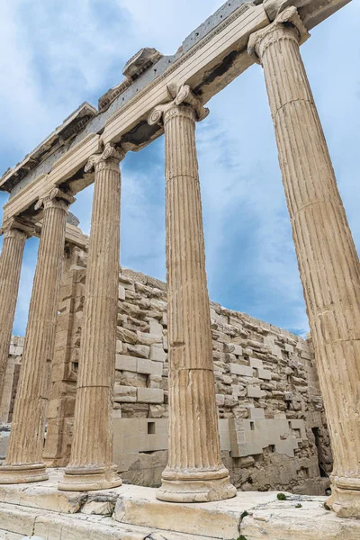 Erechtheion lub Erechtheum na Akropolu w Atenach, Grecja — Zdjęcie stockowe