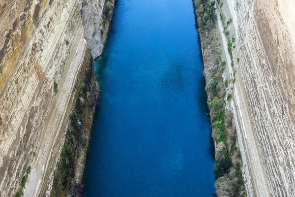 Διώρυγα Κορίνθου στον Ισθμό της Κορίνθου — Φωτογραφία Αρχείου