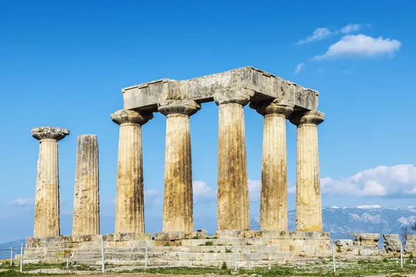 Temple of Apollo in ancient Corinth, Greece — Stock Photo, Image