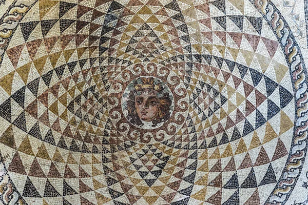 Mosaico das ruínas do antigo Corinto, Grécia — Fotografia de Stock