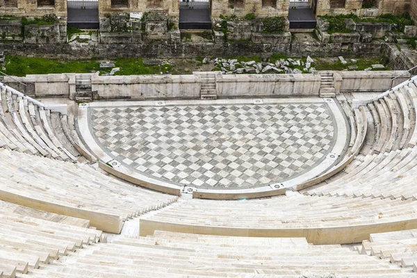 Amfiteatr w Akropolu, Ateny, Grecja — Zdjęcie stockowe
