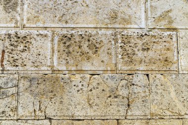 Atina ve Yunanistan 'da zemin olarak aşınmış taş duvar