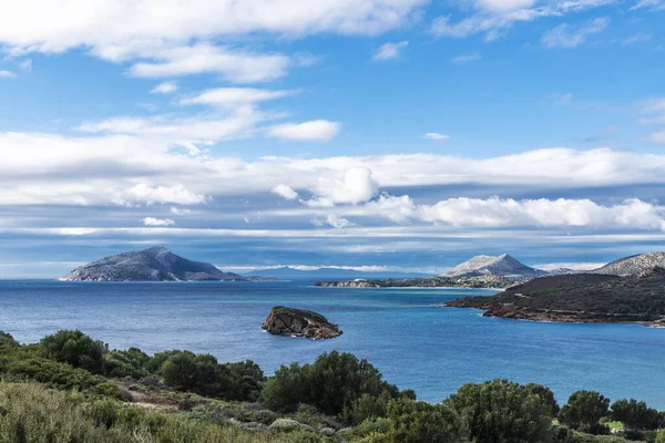 Overview of the coast of East Attica in Greece — Stock Photo, Image