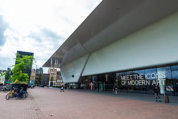 Amsterdam Pays Bas Septembre 2018 Façade Musée Van Gogh Avec — Photo