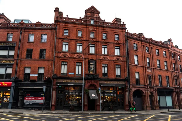 Dublín Irlanda Diciembre 2019 Shopping Street Restaurants Irish Pubs Shops — Foto de Stock