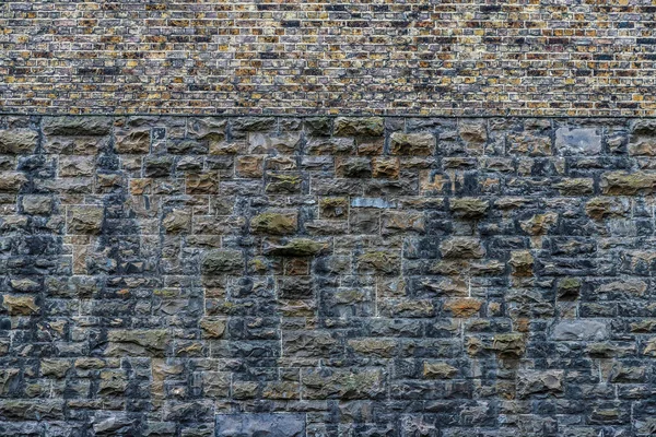 Mauer Aus Alten Ziegeln Als Hintergrund Dublin Irland — Stockfoto