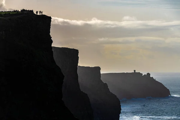 Klippen Von Moher Meeresklippen Südwestlichen Rand Der Burren Region Der — Stockfoto