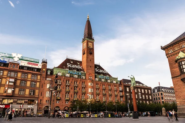 Copenaghen Danimarca Agosto 2019 Facciata Dello Scandic Palace Hotel Situato — Foto Stock