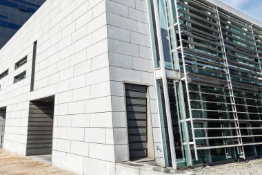 Black Diamond binası, modern cam ofis binası, Kopenhag, Danimarka