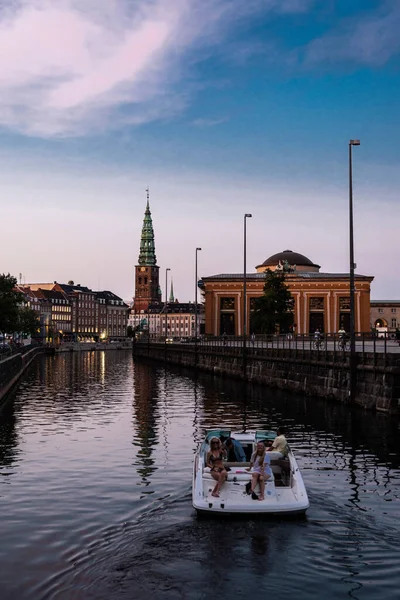 Copenaghen Danimarca Agosto 2019 Persone Bordo Uno Yacht Costume Bagno — Foto Stock